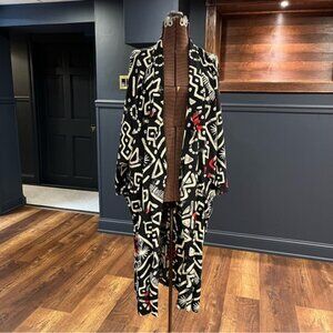 Vintage 1980's Forenza Oversized Longline Duster Jacket Kimono Topper